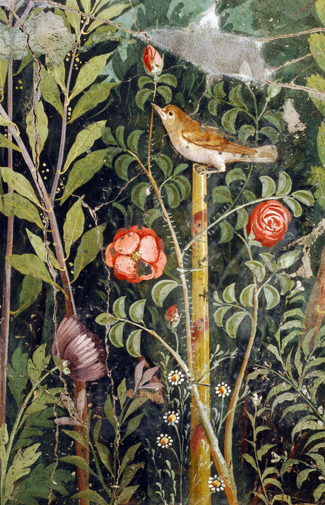 Pompeii Golden Bracelet Garden Painting