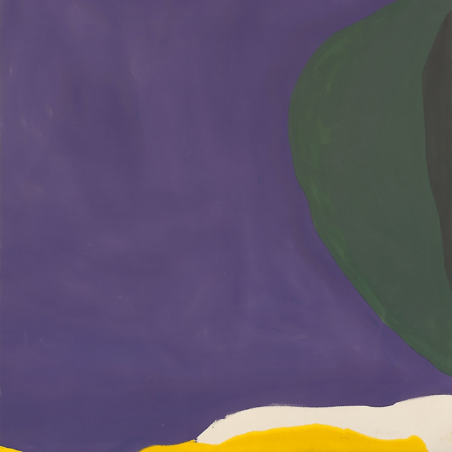 Detail: Helen Frankenthaler, Santorini, 1965, acrylic on canvas. Art Institute of Chicago.