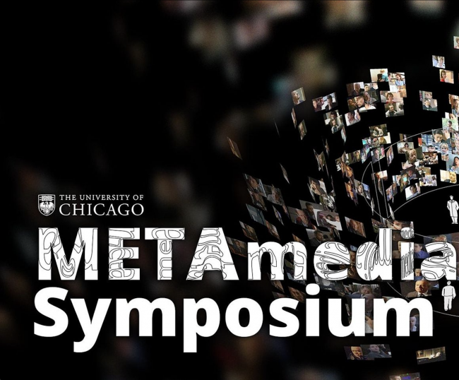 metamedia symposium text over a picture spiral 