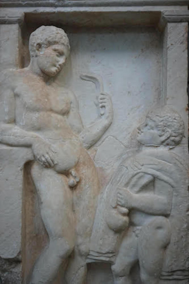 Statue of male nude