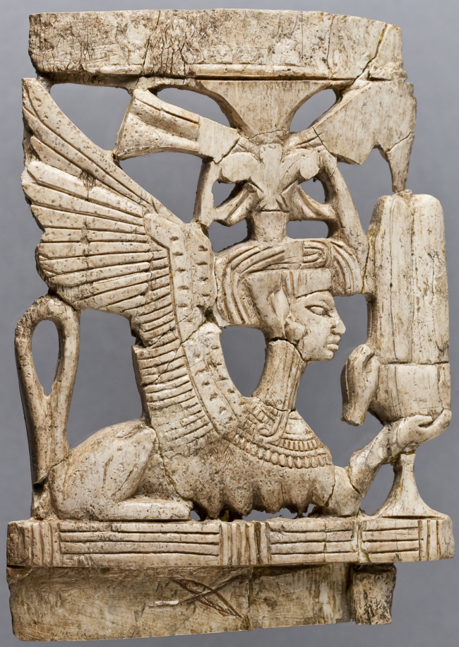 Ivory Plaque from Megiddo, Late Bronze IIB (1300–1200 BCE), OIM A22213