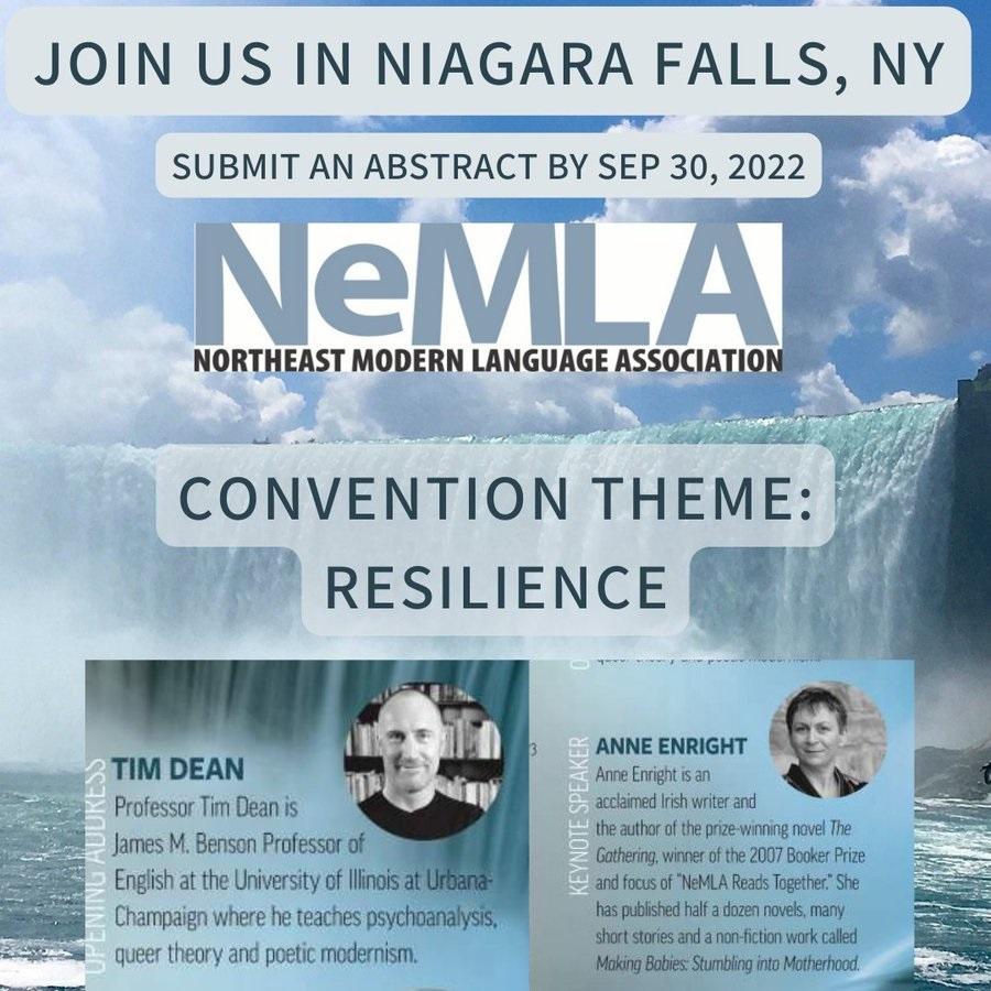 Call for Papers NeMLA conference in Niagara Falls, NY The Center for