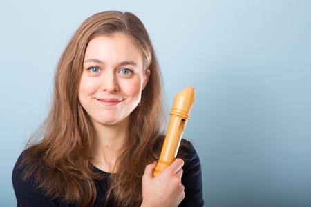 Tabea Debus with Recorder