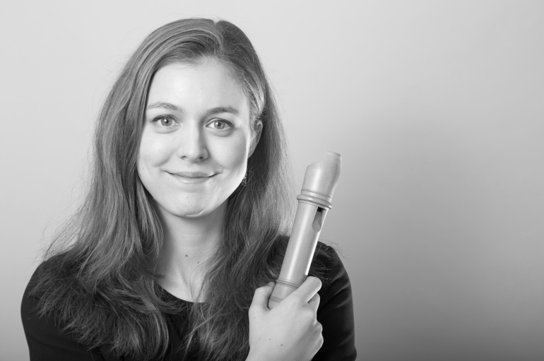Tabea Debus with Recorder