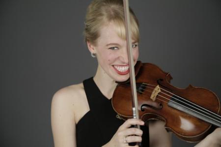 Robyn Bollinger with violin
