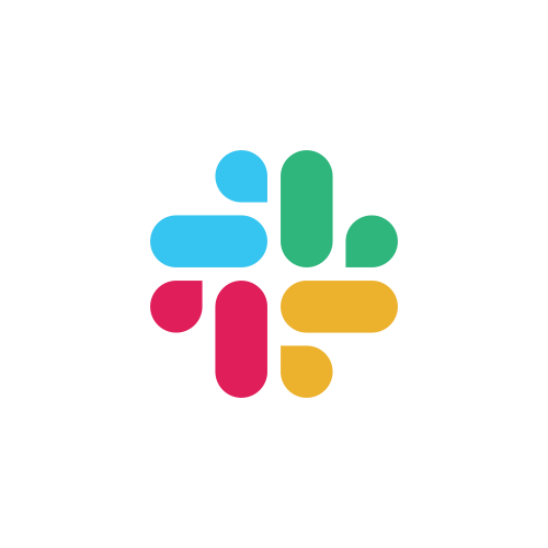 Multicolored symbol for Slack chat software.