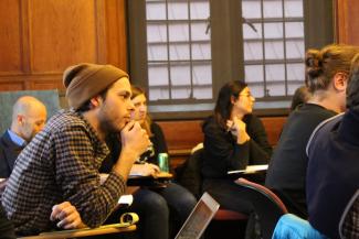Students listening to a lecture