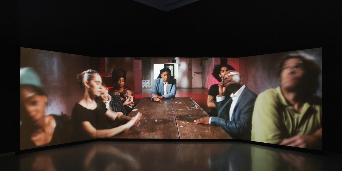 Catherine Sullivan, "The Startled Faction", installation view, Metro Pictures, NY, 2018