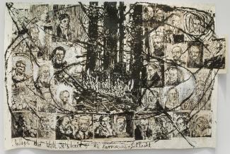 Anselm Kiefer, "Ways of Worldly Wisdom: Hermann's Battle,” 1980 (The Art Institute of Chicago / Art Resource, NY)