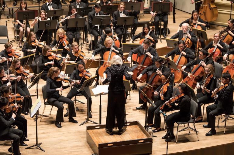 University Symphony Orchestra led by Maestra Barbara Schubert