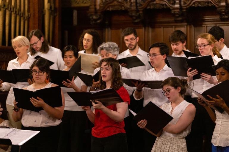 Singers in the Early Music Ensemble