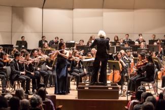 Photo from the 2018 Concerto Showcase with the University Symphony Orchestra