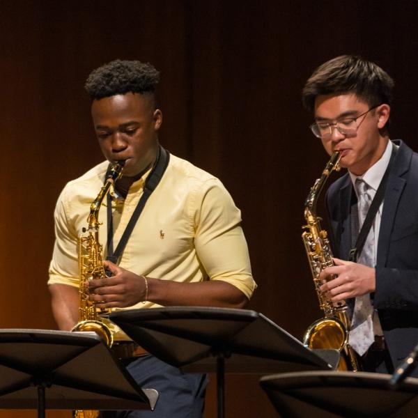 Saxophonist from Jazz Ensemble